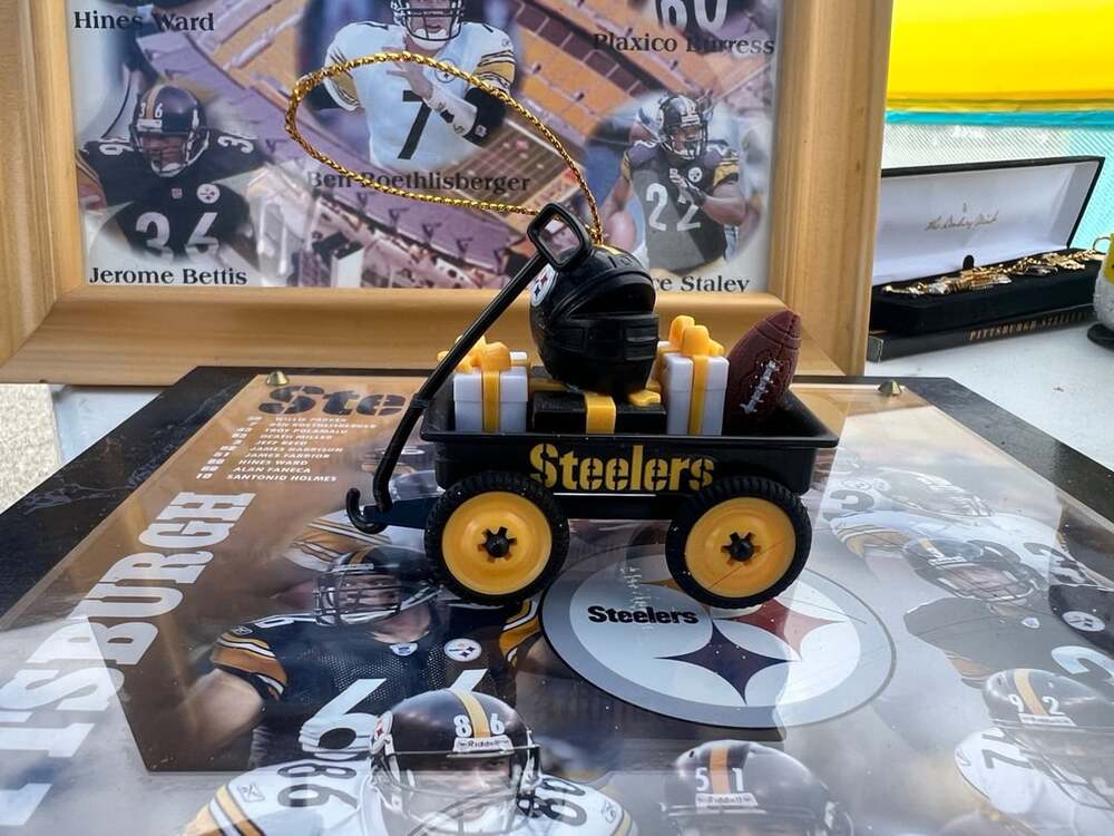 Pittsburgh Steelers Wagon Christmas Ornament Helmet Gifts Football